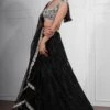 Ritika Mirchandani Black Hand Embroidered Lehenga Set