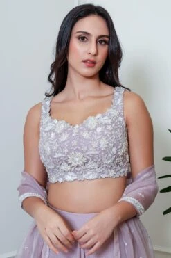 Naibah Lavender Hand Embellished Lehenga Set -Echo Clohting Shop 03052023nh04 3