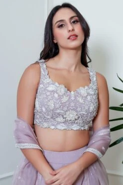 Naibah Lavender Hand Embellished Lehenga Set -Echo Clohting Shop 03052023nh04 4
