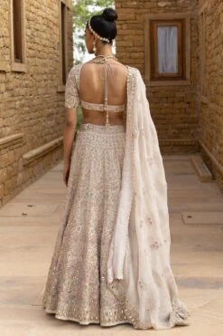Arpita Mehta Coconut And Gold Hand Embroidered Lehenga Set 7 Arpita Mehta Coconut And Gold Hand Embroidered Lehenga Set -Echo Clohting Shop 031123am43 4 2