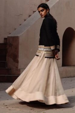 Avacara Black Intricate Dori Work Handloom Jacket Set 7 Avacara Black Intricate Dori Work Handloom Jacket Set -Echo Clohting Shop 0403ac02 3