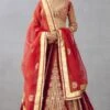 Torani Dhwani Bright Red Embellished Lehenga Set