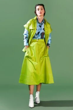 Bennch Lime Green A Line Skirt