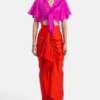 431-88 By Shweta Kapur Fuchsia Pink Crop Top