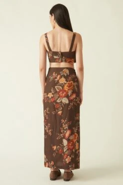 Payal Pratap Brown Kelimutu Printed Bralette -Echo Clohting Shop 0702pp04 5