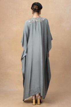 Jayanti Reddy Grey Zardosi Embroidered Kaftan -Echo Clohting Shop 080823jr01 5