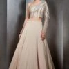 Rohit Gandhi + Rahul Khanna Beige Embellished Lehenga Set