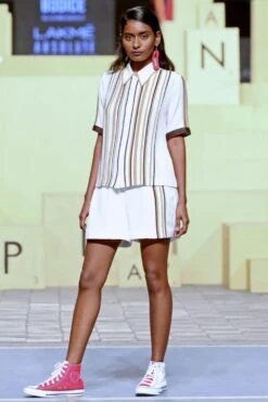 Bodice Ivory Silk Shorts