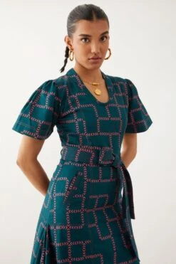 SNOB Daichi Chevron Printed Dress -Echo Clohting Shop 10823sb9 4