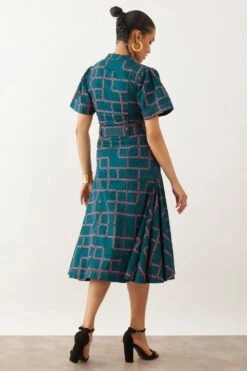 SNOB Daichi Chevron Printed Dress -Echo Clohting Shop 10823sb9 5