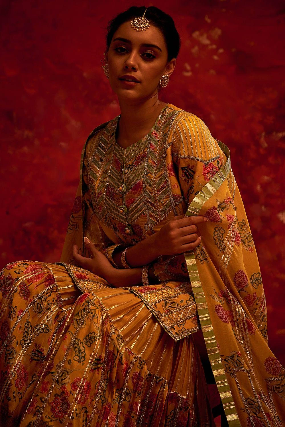 Simar Dugal Yellow Embellished Sharara Set 2 Simar Dugal Yellow Embellished Sharara Set - Image 2