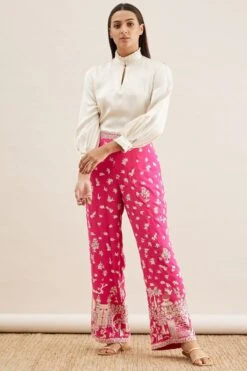 PATINE Pink Gara Embroidered Pants