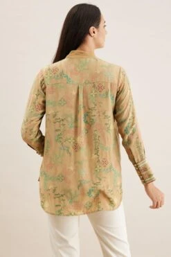 PATINE Beige Shikargah Printed Top -Echo Clohting Shop 111pat30 6
