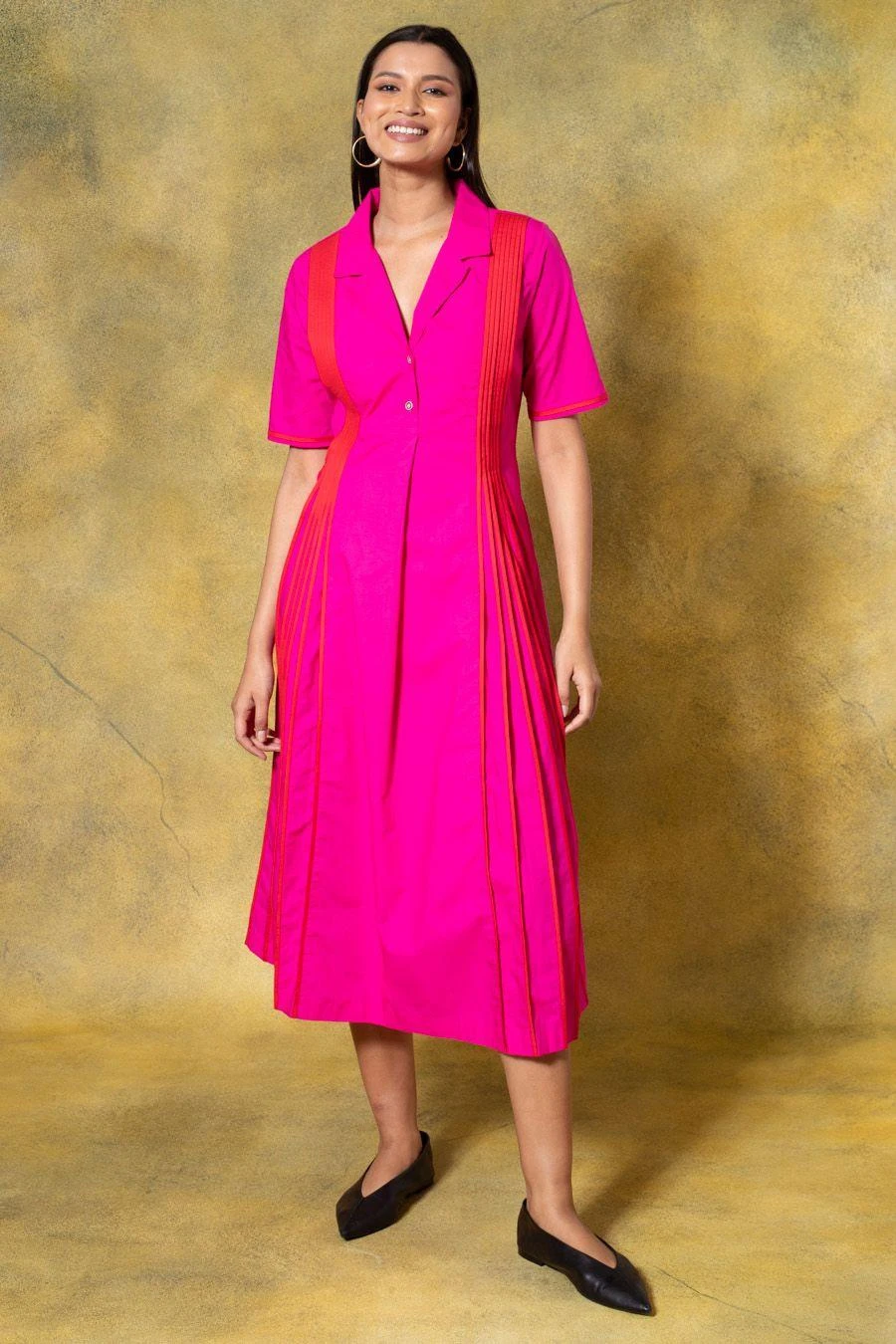 Bodice Pink Pleated Dress 1 Bodice Pink Pleated Dress