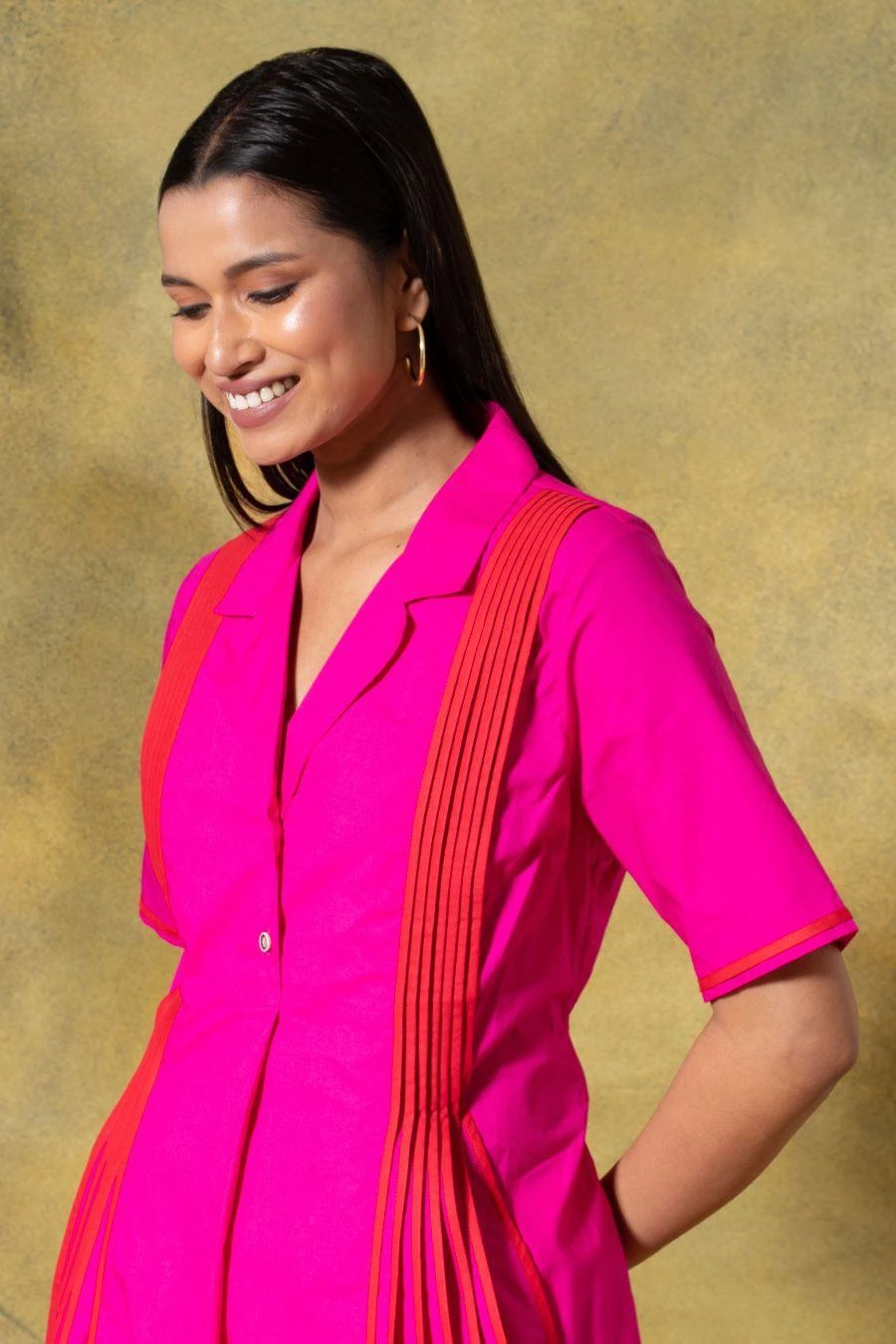 Bodice Pink Pleated Dress 4 Bodice Pink Pleated Dress - Image 4