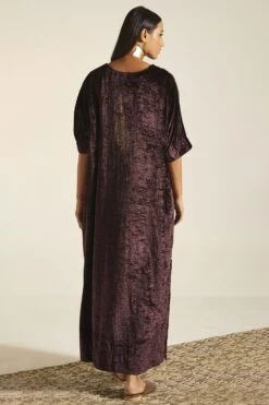 Shorshe Plum Hand Embroidered Noor Kaftan 9 Shorshe Plum Hand Embroidered Noor Kaftan -Echo Clohting Shop 1211sh4 5