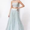 DUARA Light Blue Embellished Lehenga Set
