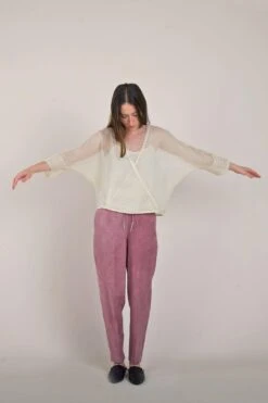 NAMBI-KAI Whisper White Blouse