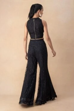 Mishru Black Embroidered Sharara Set 9 Mishru Black Embroidered Sharara Set -Echo Clohting Shop 131123mu14 5