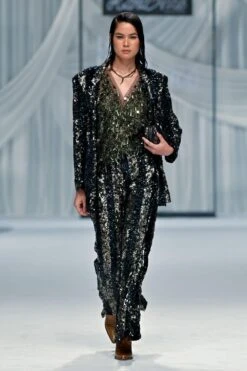 Rara Avis Black Hand Embellished Top