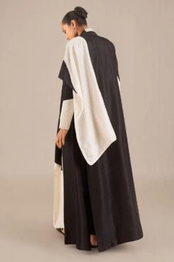 AMPM Maleeha Royal Black Silk Abaya -Echo Clohting Shop 131223ampm11 3