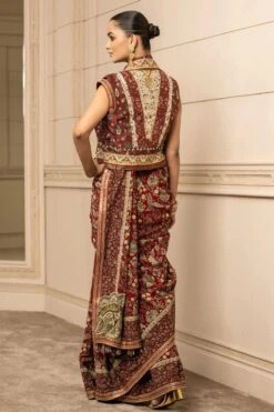 Tarun Tahiliani Red Embellished Gilet 11 Tarun Tahiliani Red Embellished Gilet -Echo Clohting Shop 13323tt91 6