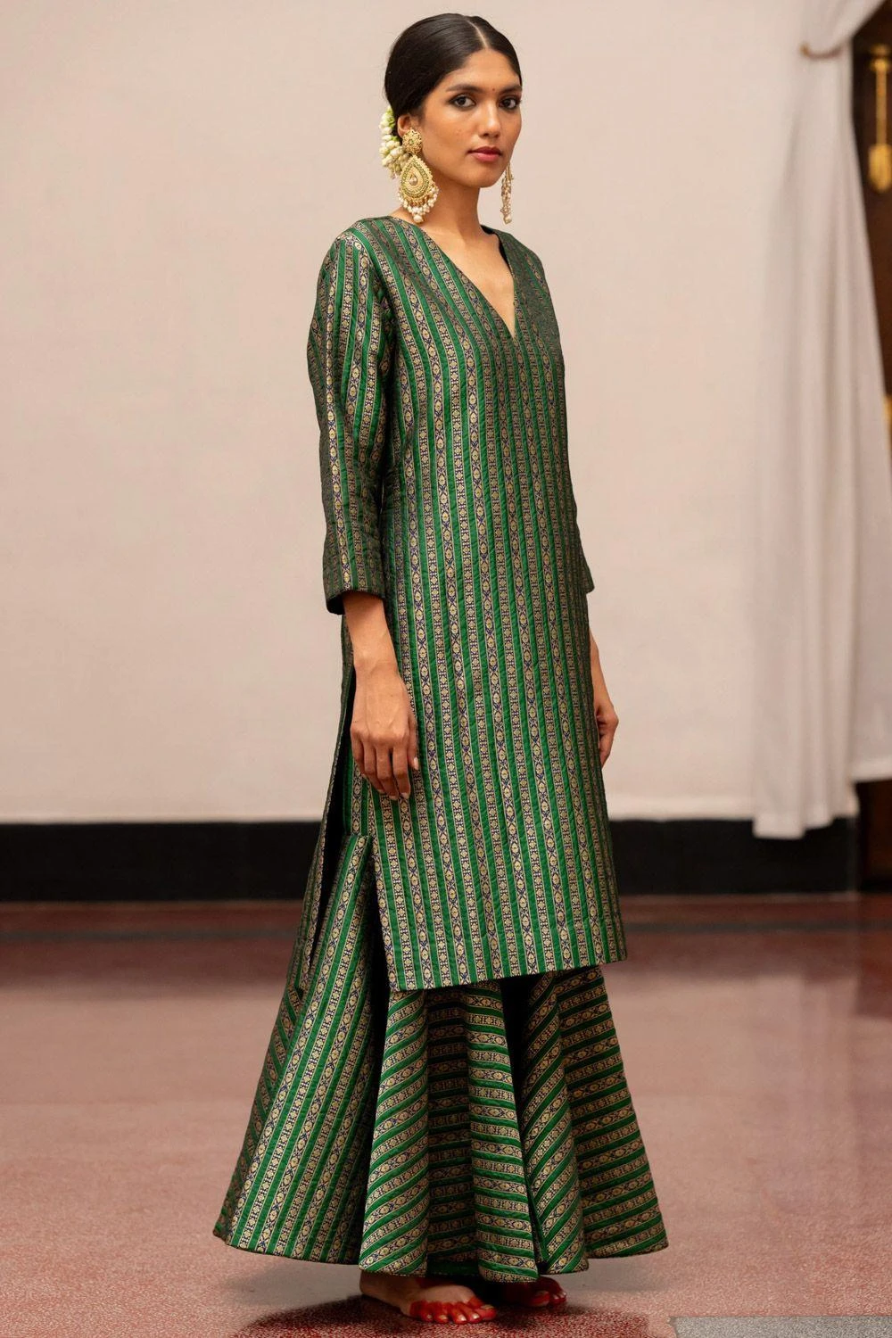 Mimamsaa Anokhi Embroidered Gharara Set 2 Mimamsaa Anokhi Embroidered Gharara Set - Image 2