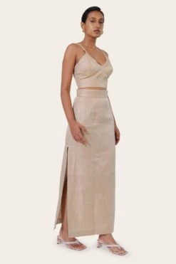 November Noon Geo Gold Zari Skirt -Echo Clohting Shop 13923nn13 3