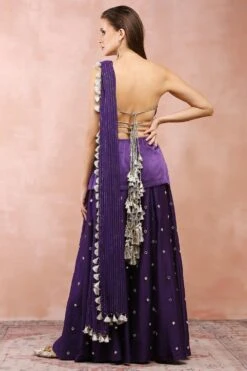 Payal Singhal Purple Embellished Sharara Set 13 Payal Singhal Purple Embellished Sharara Set -Echo Clohting Shop 140723ps01 7