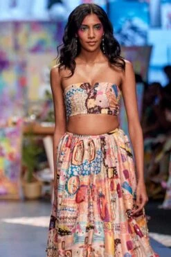 Payal Singhal Peach Amalia Trance Embroidered Lehenga Set 8 Payal Singhal Peach Amalia Trance Embroidered Lehenga Set -Echo Clohting Shop 1411ps14 3