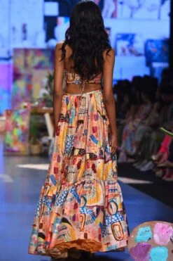 Payal Singhal Peach Amalia Trance Embroidered Lehenga Set 11 Payal Singhal Peach Amalia Trance Embroidered Lehenga Set -Echo Clohting Shop 1411ps14 6