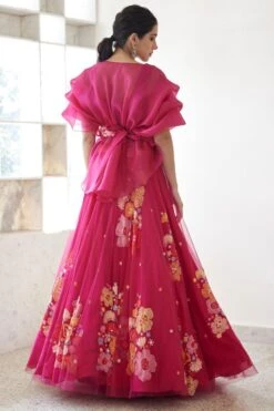 Mishru Fuchsia Danica Lehenga Set -Echo Clohting Shop 1423ms36 5