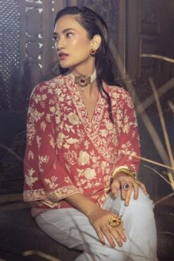 PATINE Old Rose Reverie Wrap Top -Echo Clohting Shop 14423pat35 3