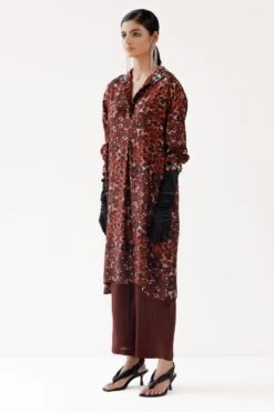 YAVI Zoe Kaleidoscope Printed Dress -Echo Clohting Shop 14923yi8 3