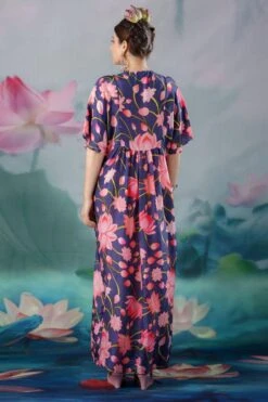 Rajdeep Ranawat Navy Kusum Embellished Kaftan -Echo Clohting Shop 1503rr05 6