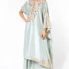 Anamika Khanna Blue Embellished Kaftan Set