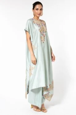 Anamika Khanna Blue Embellished Kaftan Set -Echo Clohting Shop 1511ak3 3