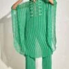 Namrata Joshipura Kelly Green Striped Kaftan Set