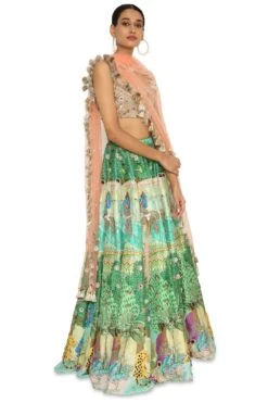 Payal Singhal Tropical Printed Dupion Lehenga Set -Echo Clohting Shop 154ps25 3