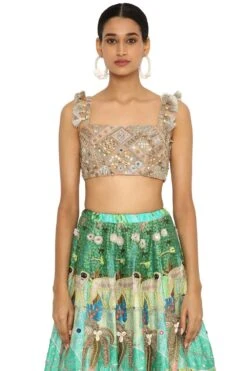 Payal Singhal Tropical Printed Dupion Lehenga Set -Echo Clohting Shop 154ps25 4