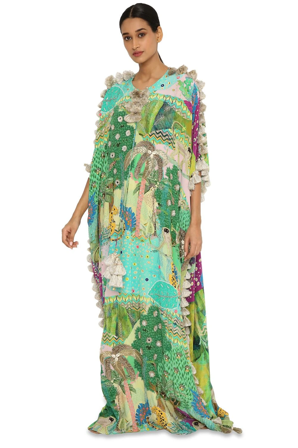 Payal Singhal Tropical Printed Kaftan 2 Payal Singhal Tropical Printed Kaftan - Image 2
