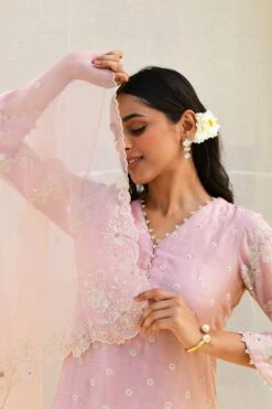 Niti Bothra Pink Dori Jaal Sharara Set -Echo Clohting Shop 15623nb11 3