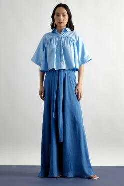 ECHO Blue Flared Pants