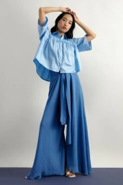 ECHO Blue Flared Pants -Echo Clohting Shop 156ech2 3