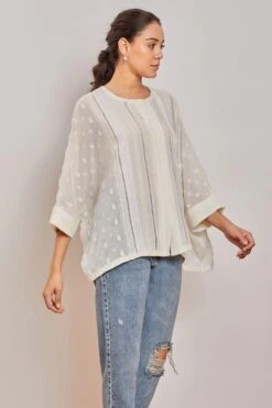 PATINE Chikankari Embroidered Oversized Top -Echo Clohting Shop 15946 3