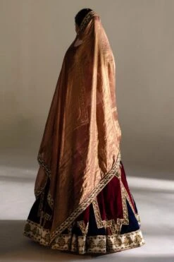 Mimamsaa Garnet & Ivory Tiffanie Lehenga Set -Echo Clohting Shop 1602 311mr40 3