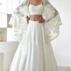 Mishru Ivory Alya Cape Set