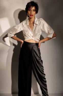 431-88 By Shweta Kapur Half Dhoti Black Pants -Echo Clohting Shop 1612sk13 4