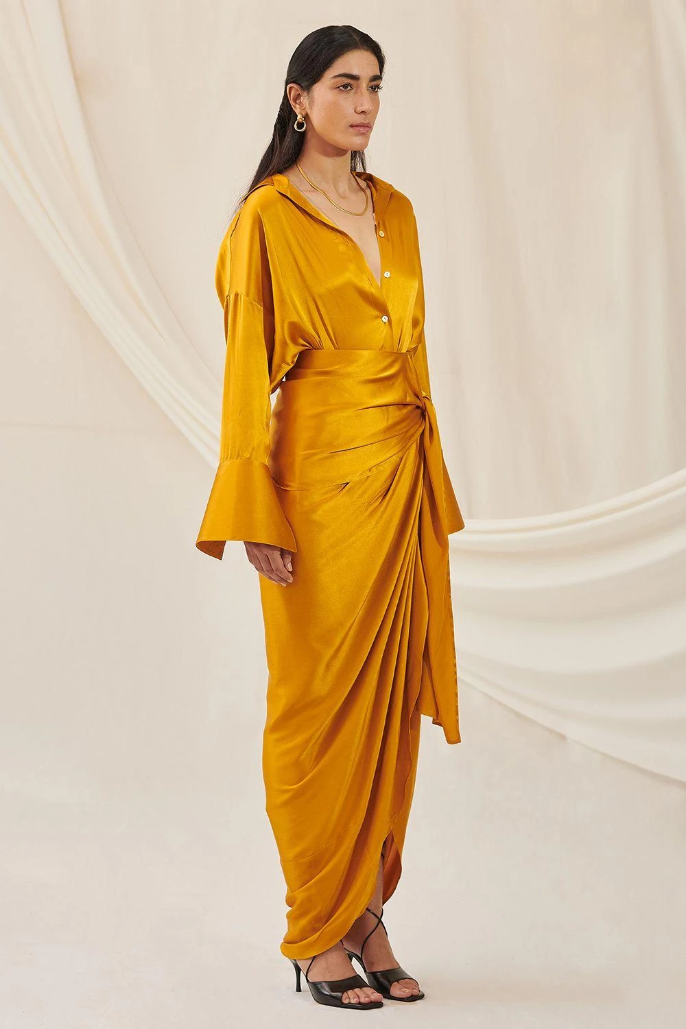 431-88 By Shweta Kapur Layered Draped Skirt 2 431-88 By Shweta Kapur Layered Draped Skirt - Image 2