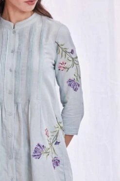 PATINE Powder Blue Pin Tuck Top -Echo Clohting Shop 16338 3